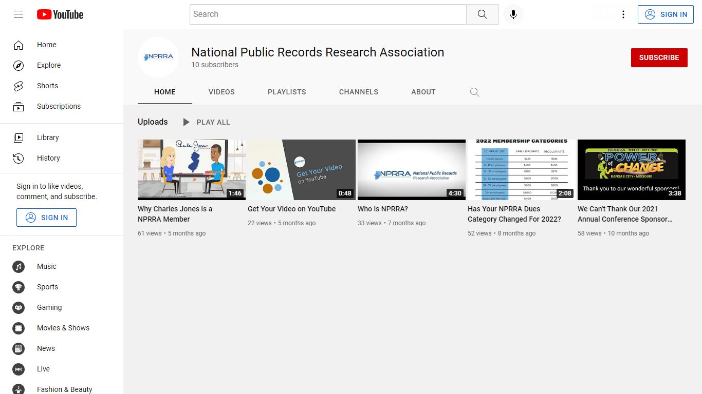 National Public Records Research Association - YouTube